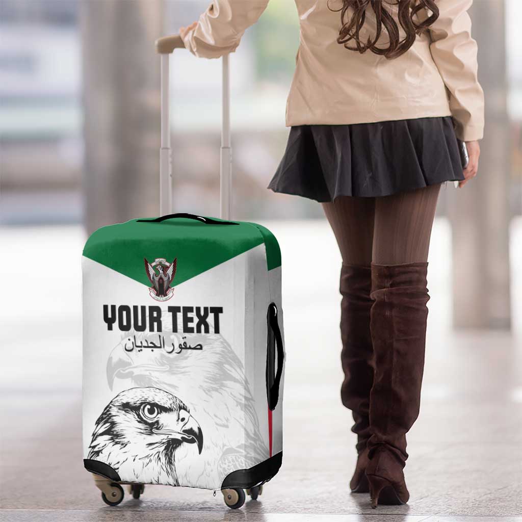 Custom Sudan Football Luggage Cover Yalla Falcons of Jediane LT15
