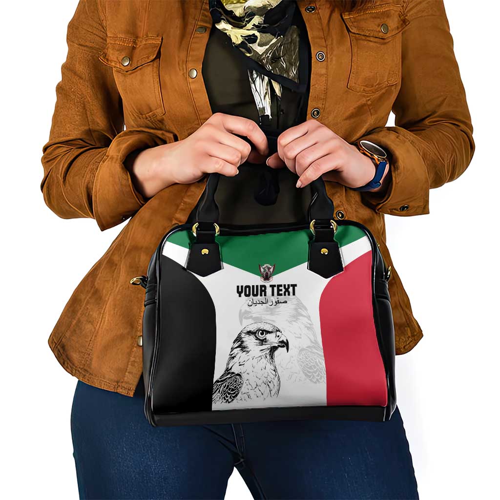 Custom Sudan Football Shoulder Handbag Yalla Falcons of Jediane LT15