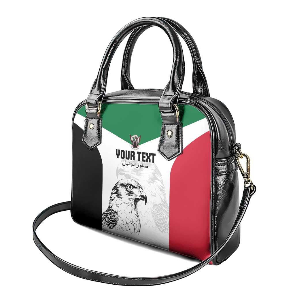 Custom Sudan Football Shoulder Handbag Yalla Falcons of Jediane LT15