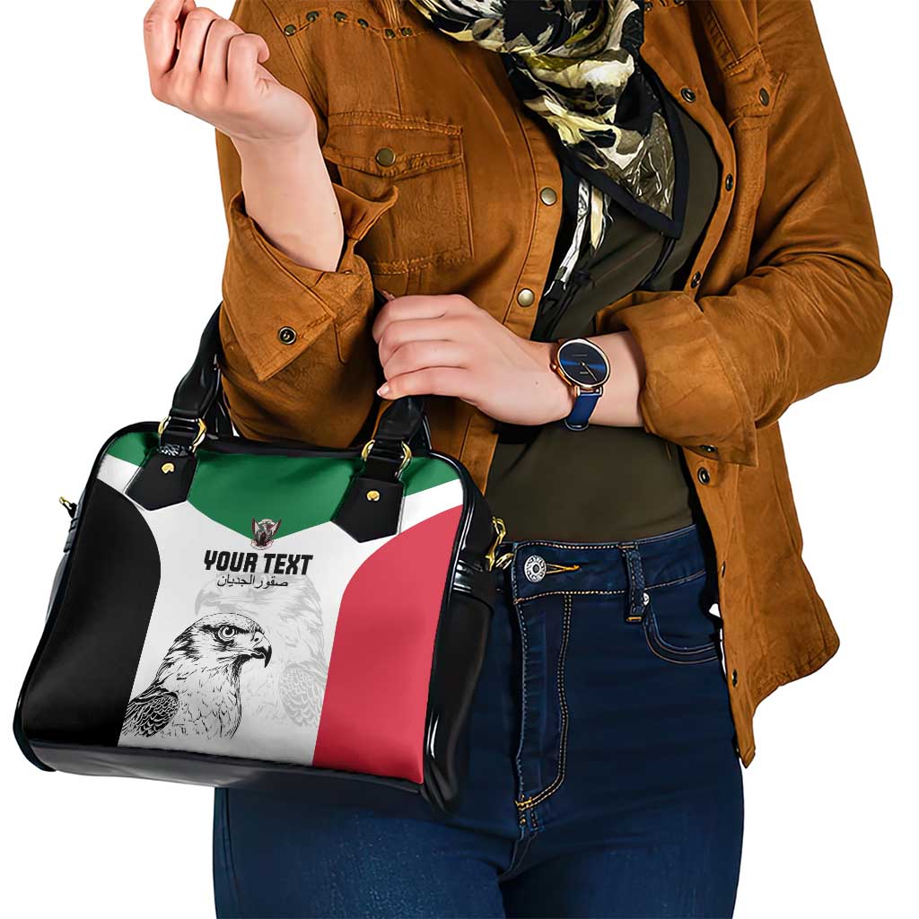 Custom Sudan Football Shoulder Handbag Yalla Falcons of Jediane LT15