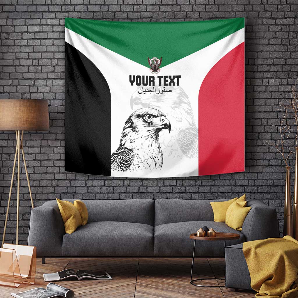Custom Sudan Football Tapestry Yalla Sudan LT15