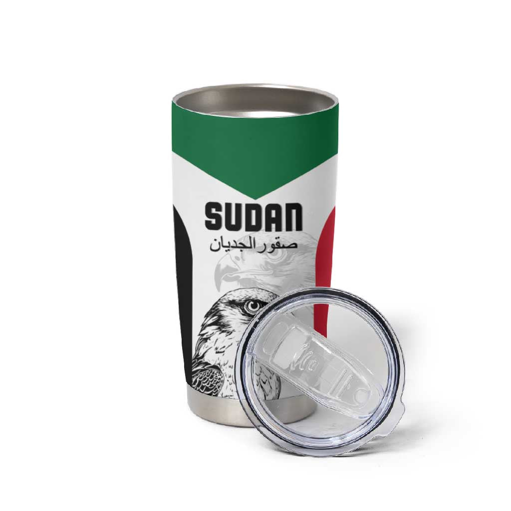 Custom Sudan Football Tumbler Cup Yalla Sudan LT15