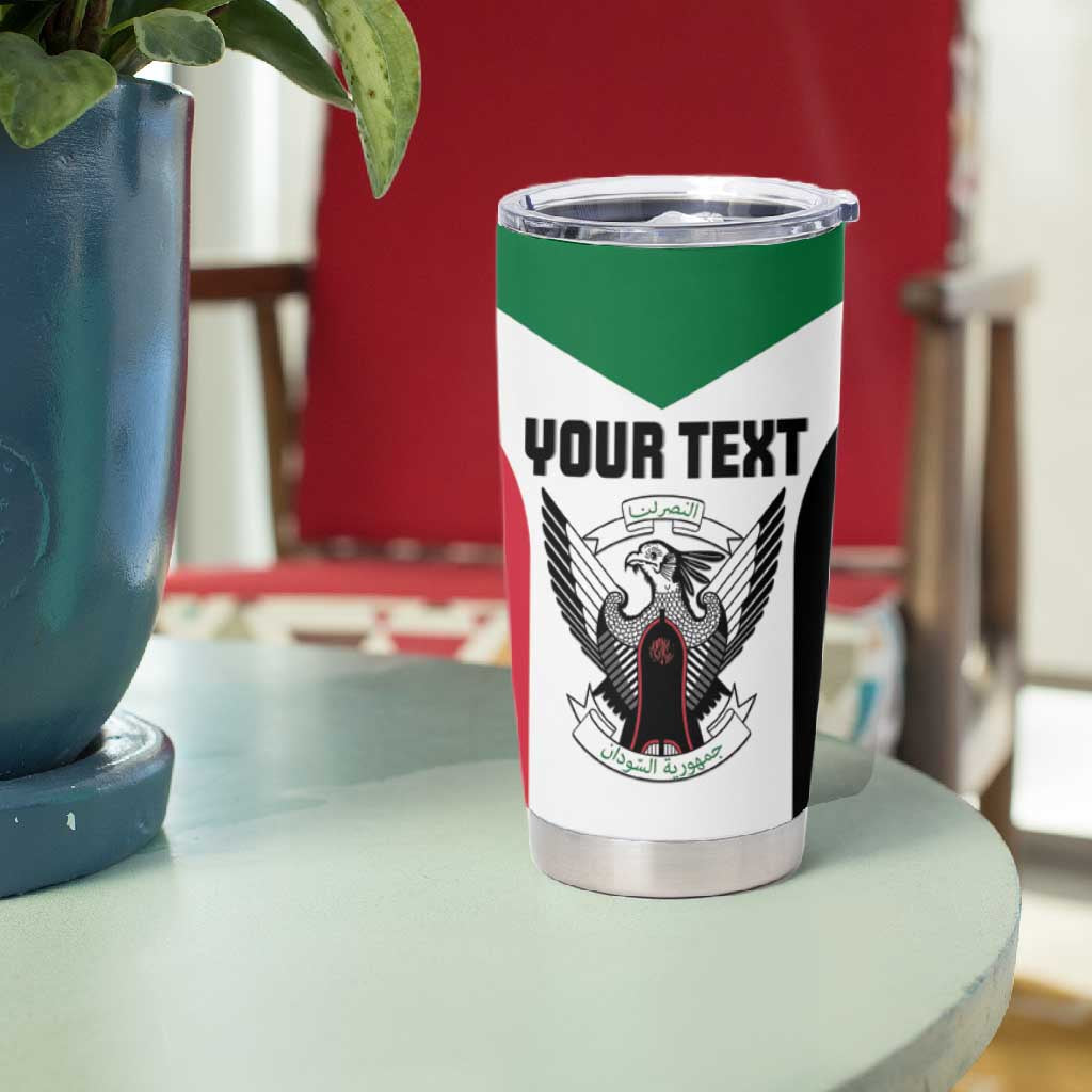 Custom Sudan Football Tumbler Cup Yalla Sudan LT15
