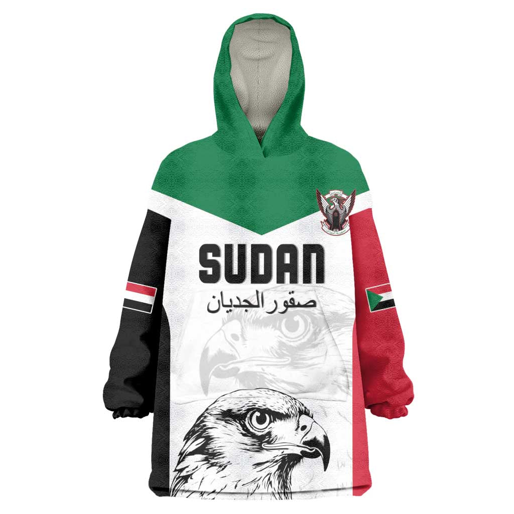 Custom Sudan Football Wearable Blanket Hoodie Yalla Sudan LT15