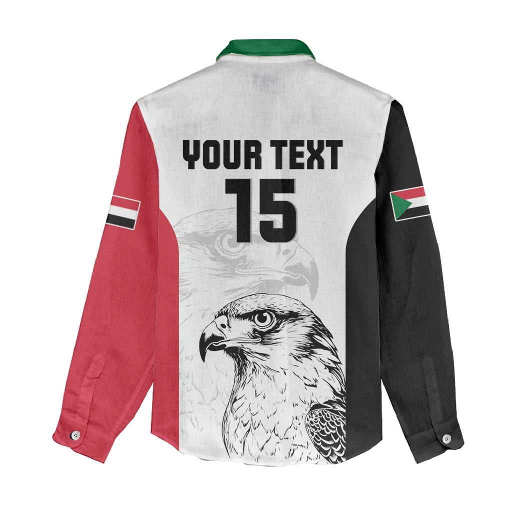 Custom Sudan Football Women Casual Shirt Yalla Sudan LT15