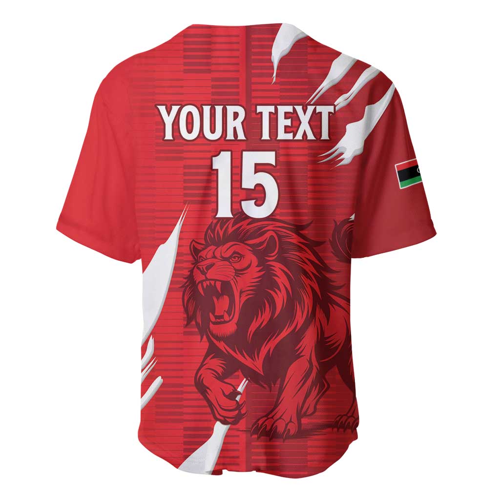 Custom Libya Football Baseball Jersey Yalla Libya LT15