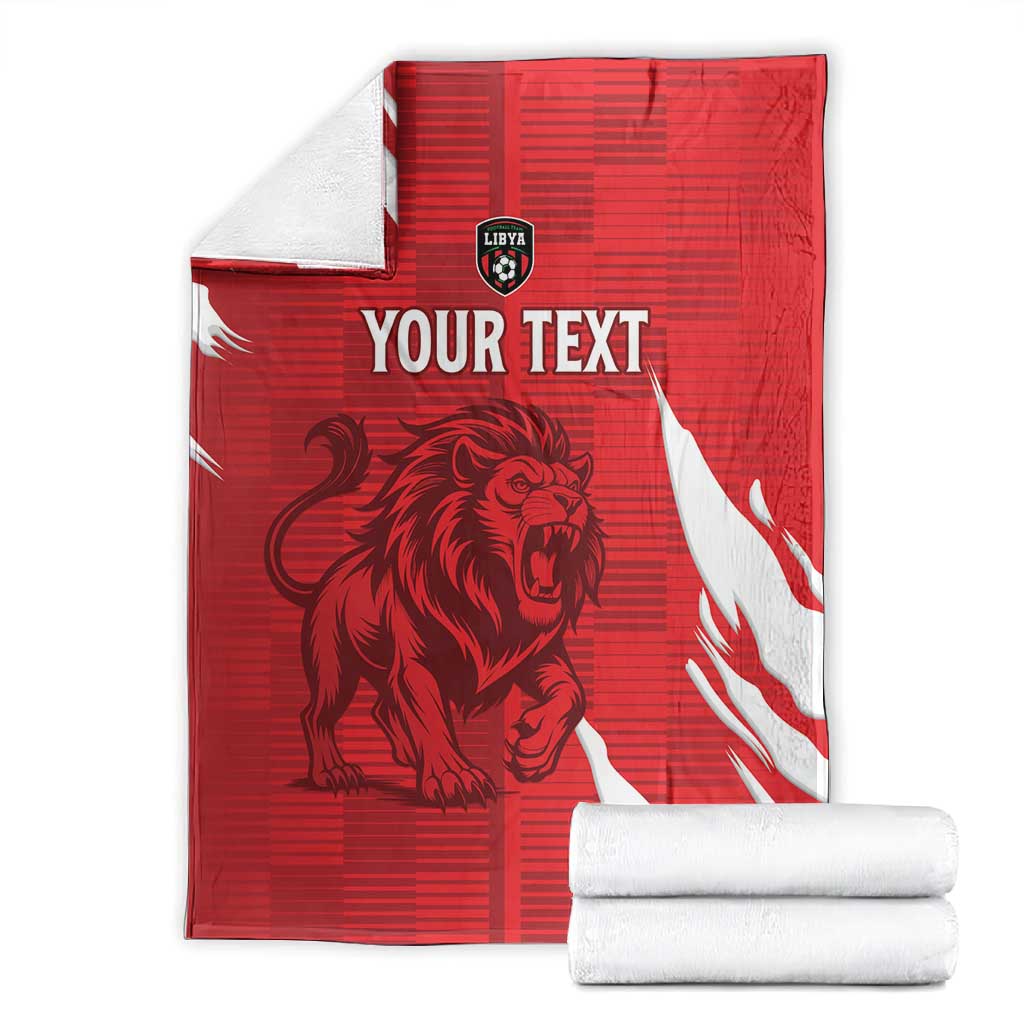 Custom Libya Football Blanket Yalla Libya LT15