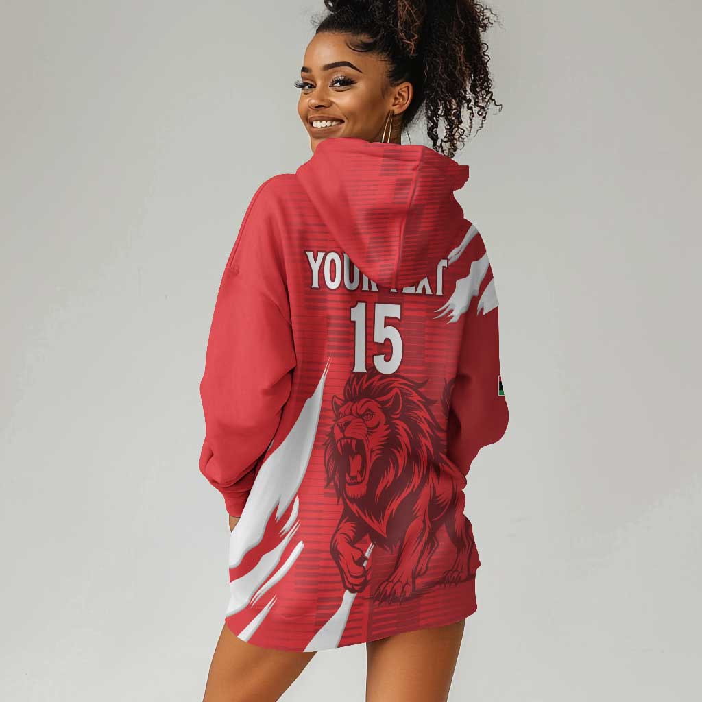 Custom Libya Football Hoodie Dress Yalla Libya LT15