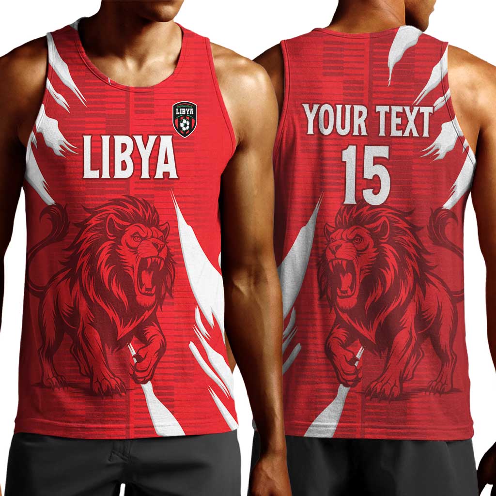Custom Libya Football Men Tank Top Yalla Libya LT15
