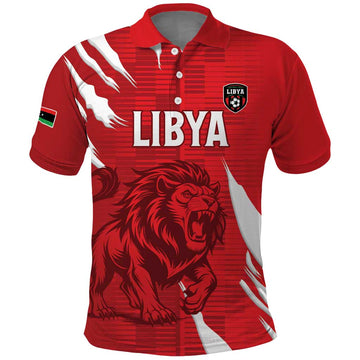 Custom Libya Football Polo Shirt Forza Libya LT15