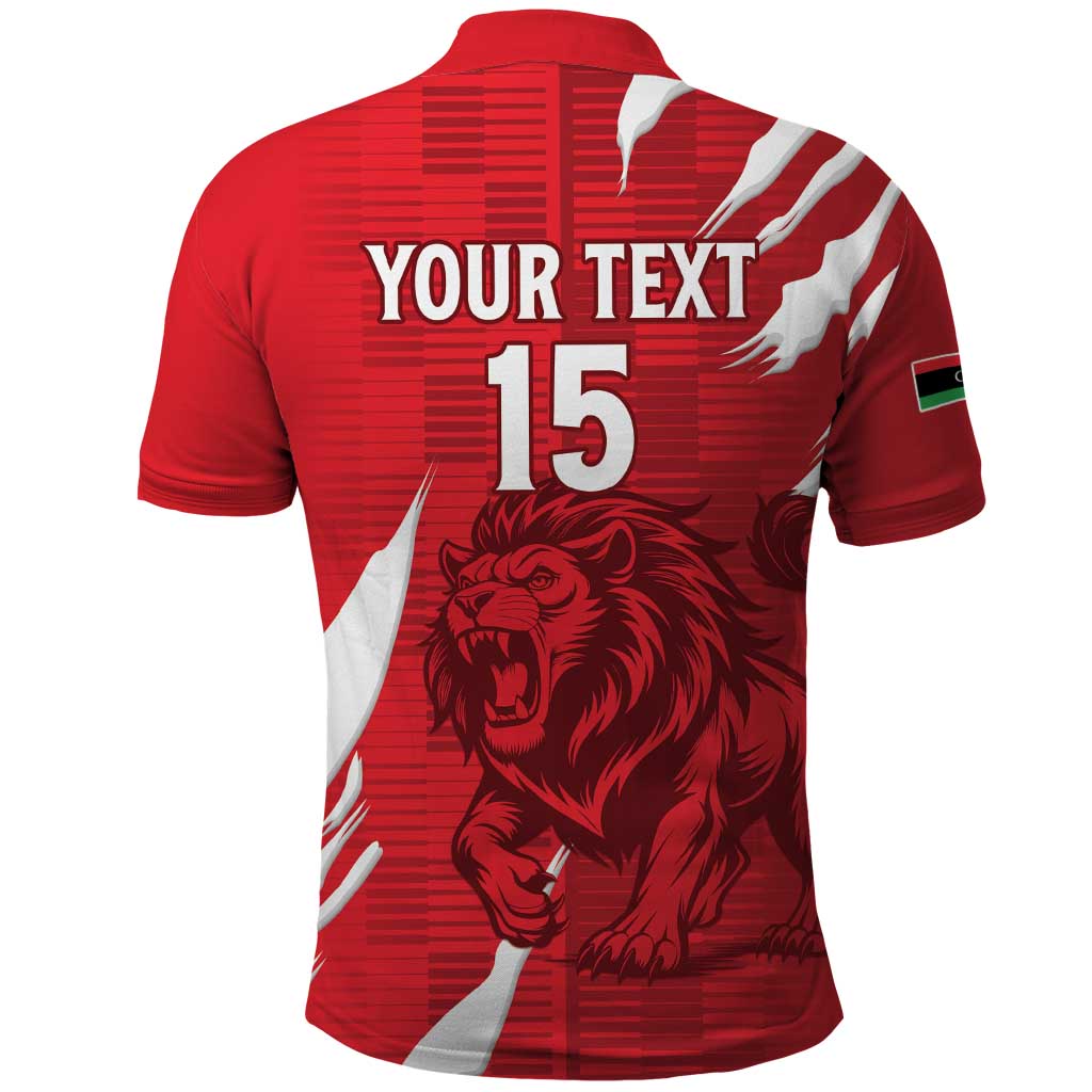 Custom Libya Football Polo Shirt Forza Libya LT15