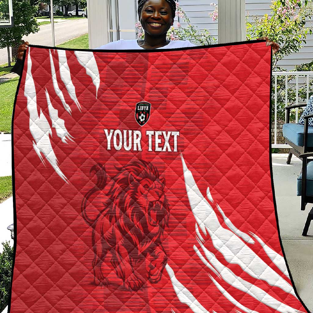 Custom Libya Football Quilt Yalla Libya LT15