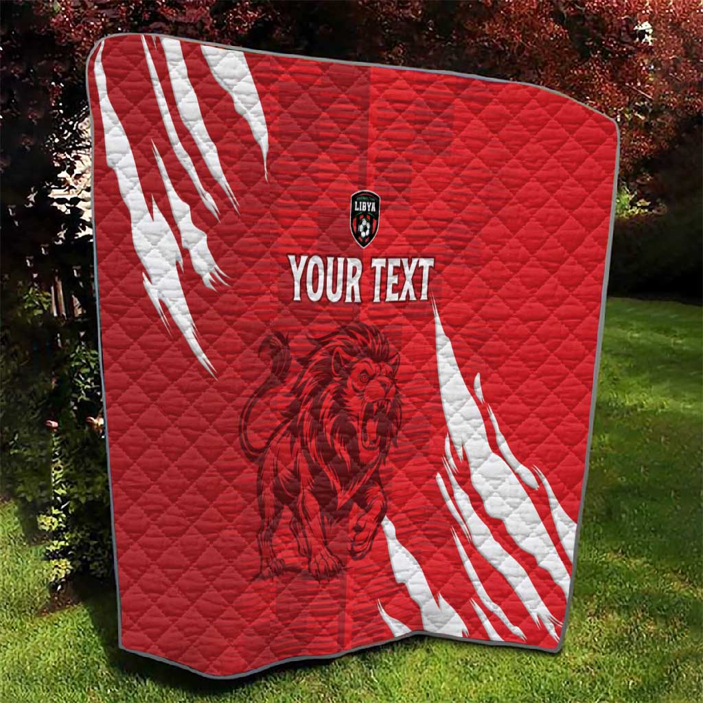 Custom Libya Football Quilt Yalla Libya LT15