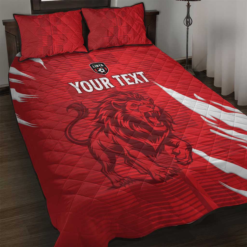 Custom Libya Football Quilt Bed Set Yalla Libya LT15