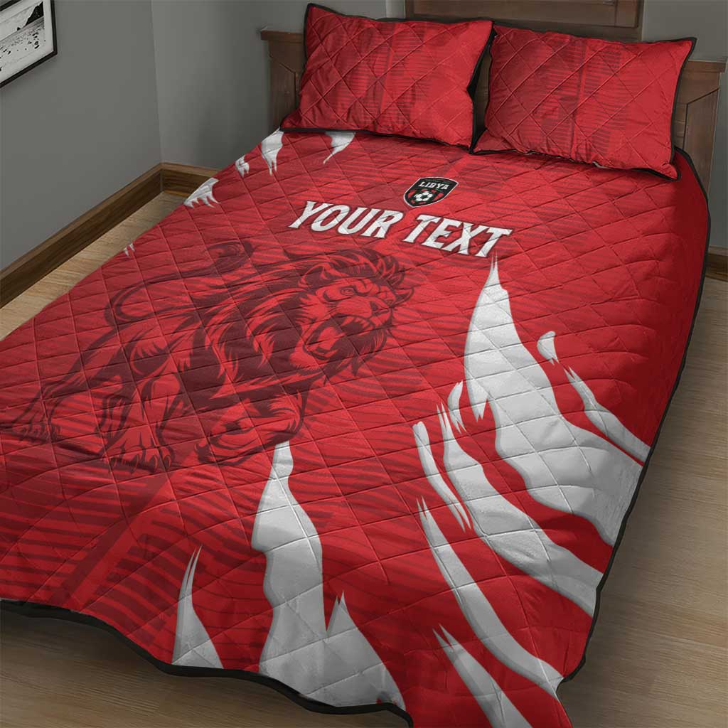 Custom Libya Football Quilt Bed Set Yalla Libya LT15