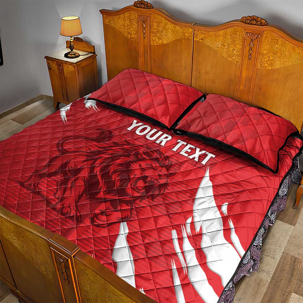 Custom Libya Football Quilt Bed Set Yalla Libya LT15