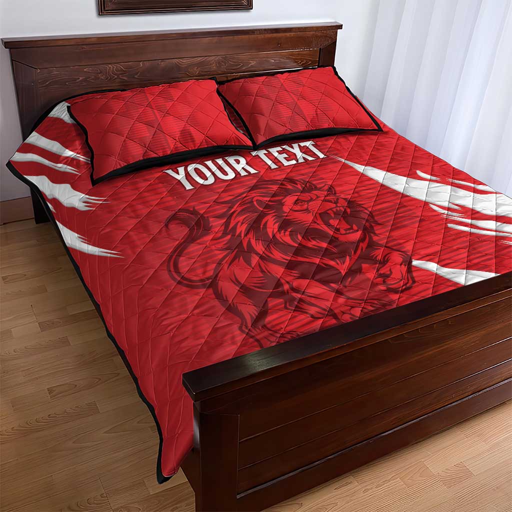 Custom Libya Football Quilt Bed Set Yalla Libya LT15