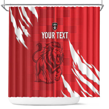 Custom Libya Football Shower Curtain Forza Libya LT15