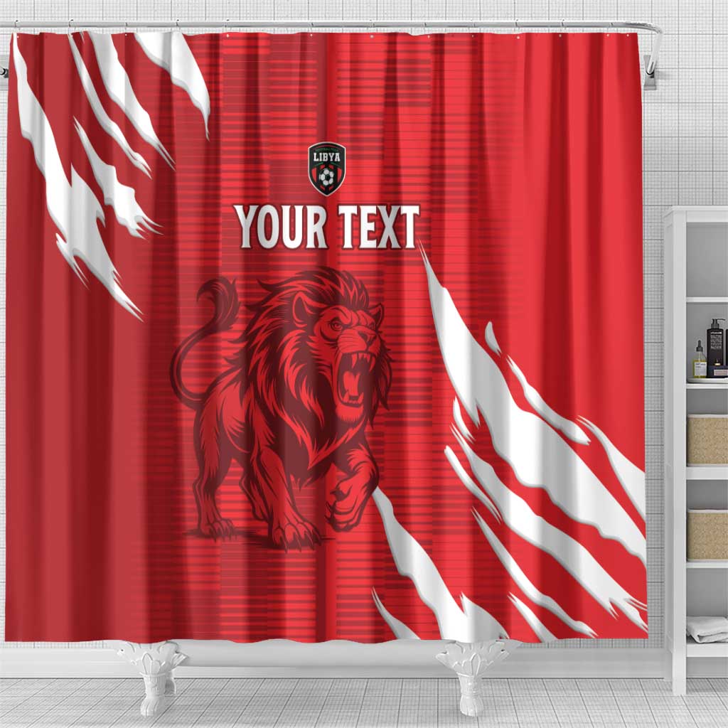 Custom Libya Football Shower Curtain Forza Libya LT15