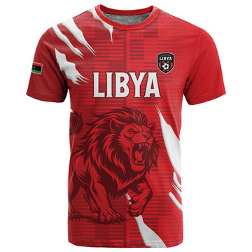 Custom Libya Football T shirt Yalla Libya LT15