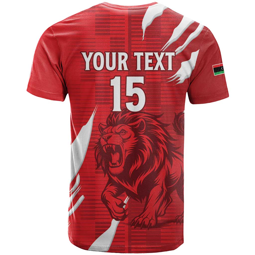 Custom Libya Football T shirt Yalla Libya LT15