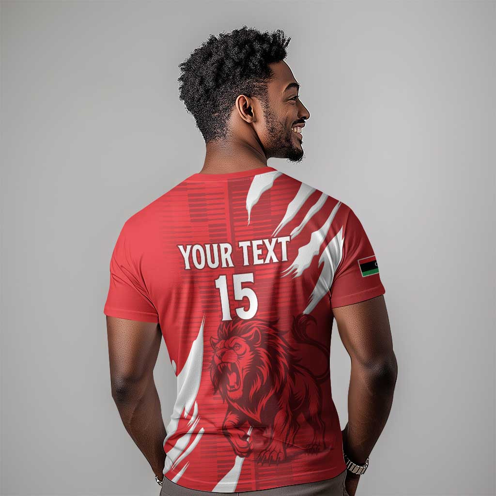 Custom Libya Football T shirt Yalla Libya LT15