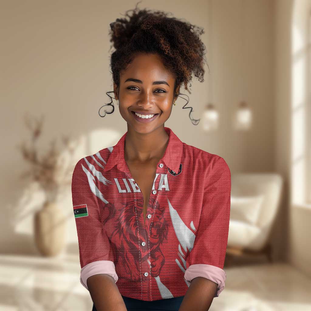 Custom Libya Football Women Casual Shirt Yalla Libya LT15