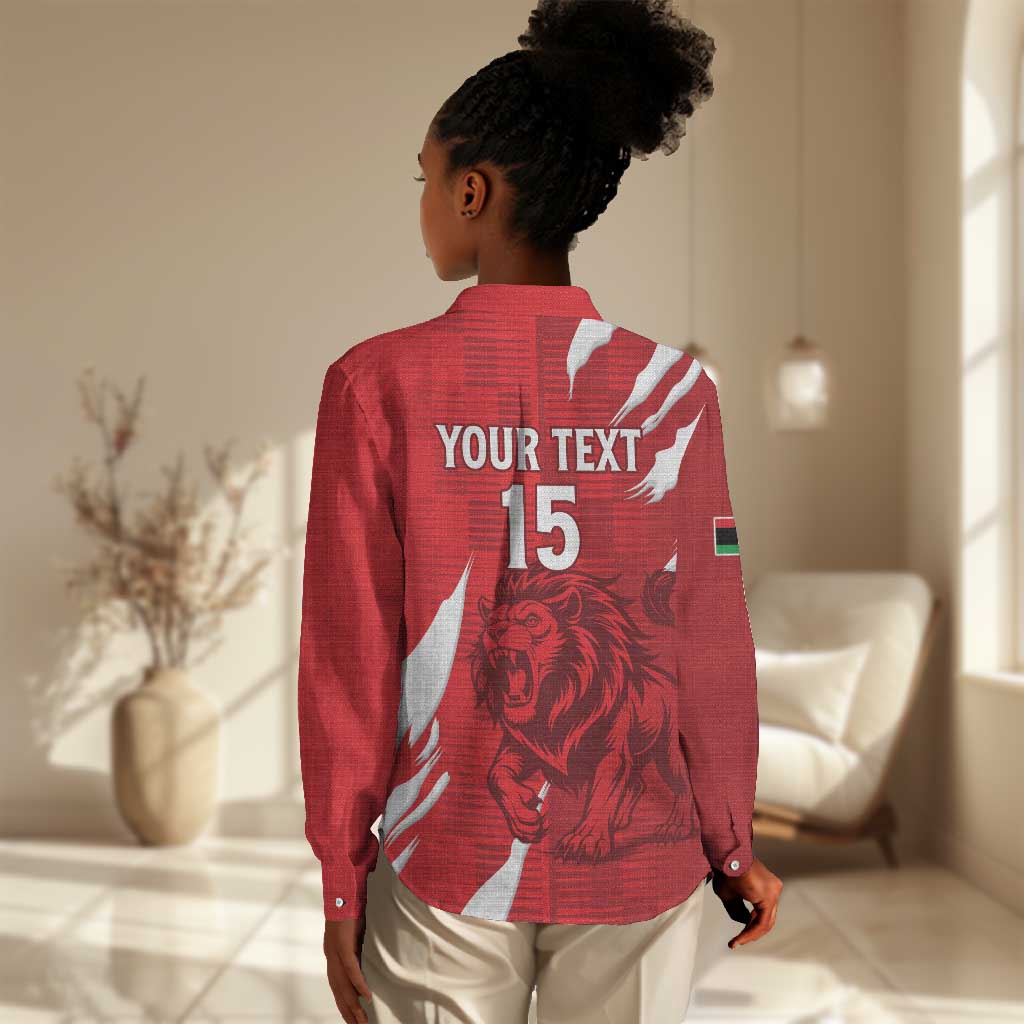 Custom Libya Football Women Casual Shirt Yalla Libya LT15