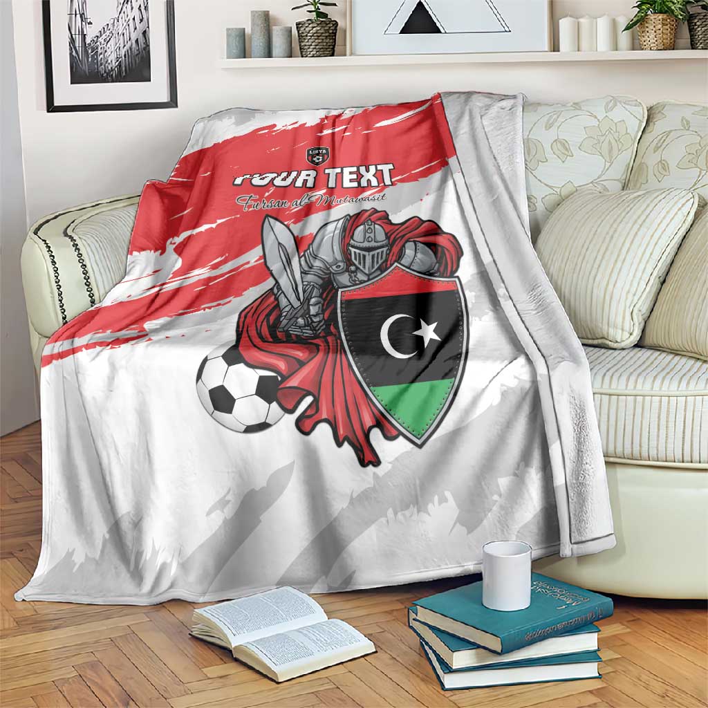 Custom Libya Football Blanket Forza Fursan Al-Mutawasit LT15