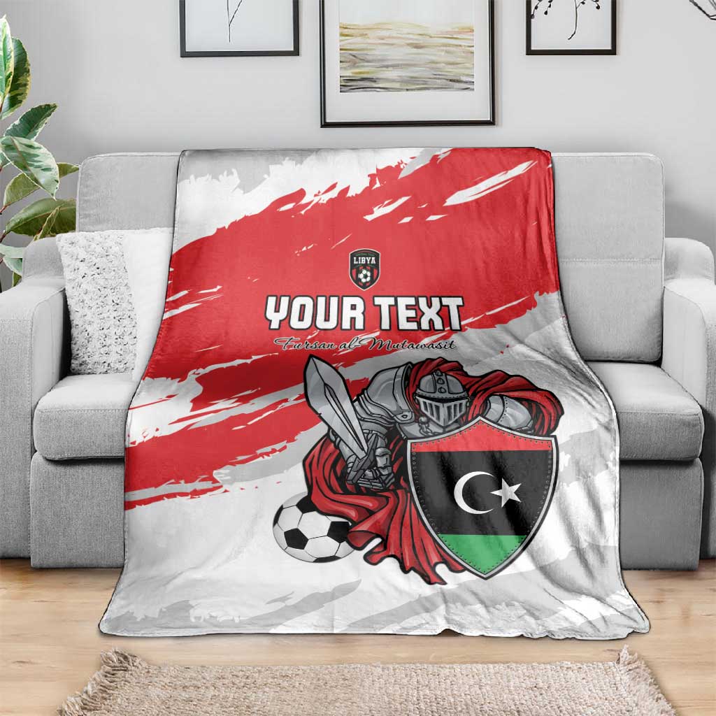 Custom Libya Football Blanket Forza Fursan Al-Mutawasit LT15