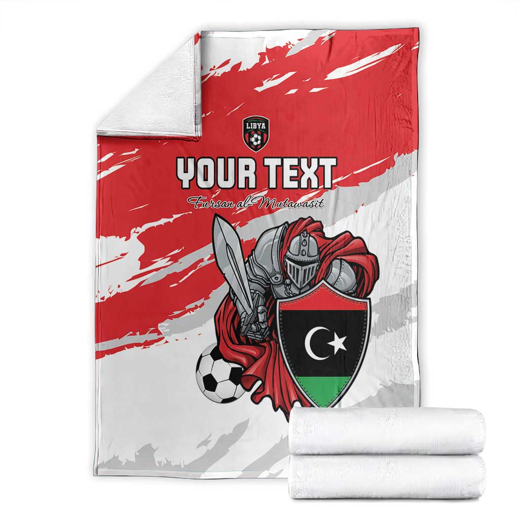 Custom Libya Football Blanket Forza Fursan Al-Mutawasit LT15