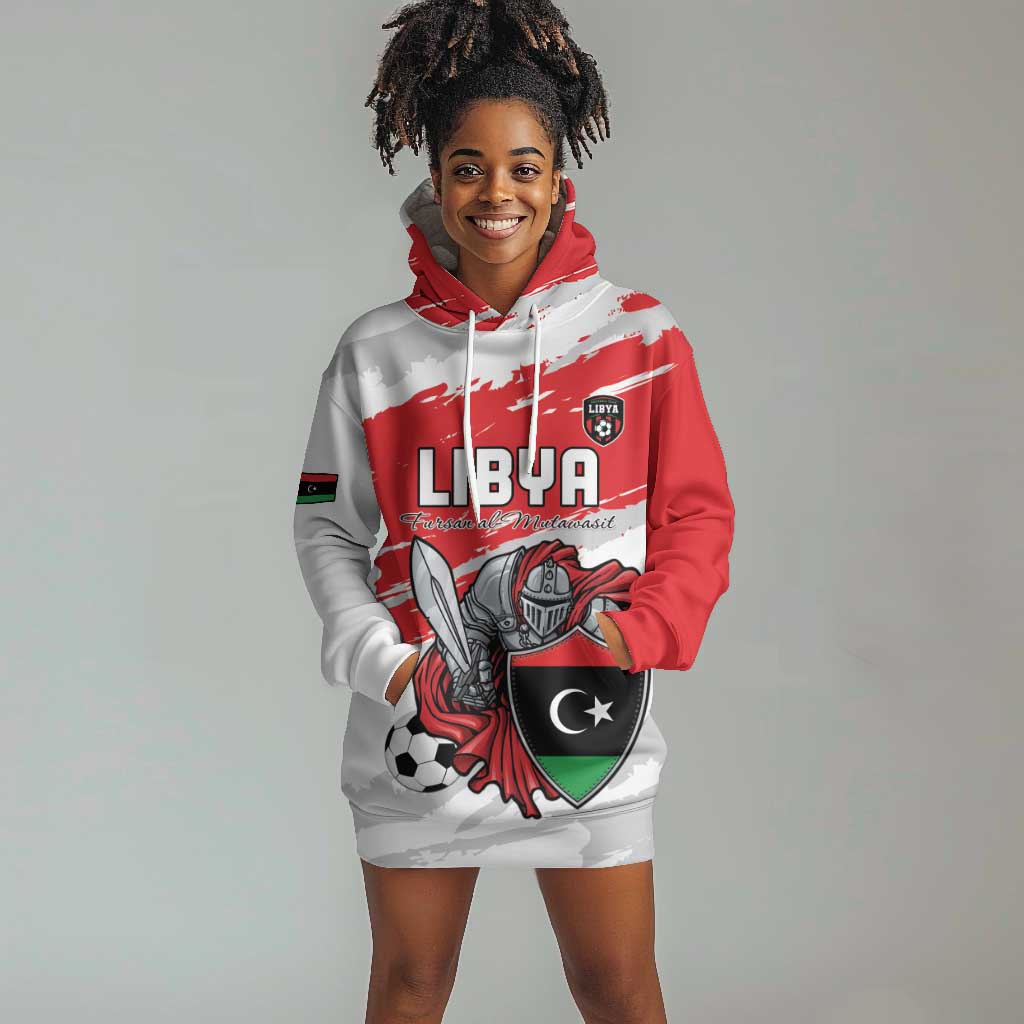 Custom Libya Football Hoodie Dress Forza Fursan Al-Mutawasit LT15