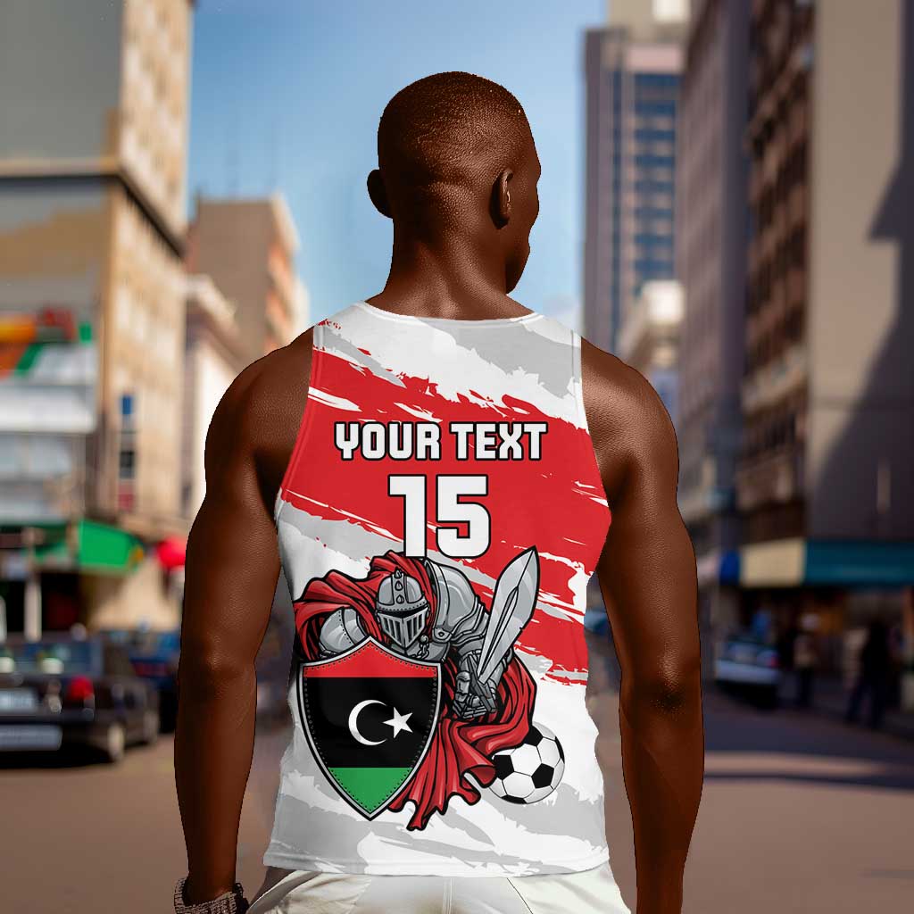 Custom Libya Football Men Tank Top Forza Fursan Al-Mutawasit LT15