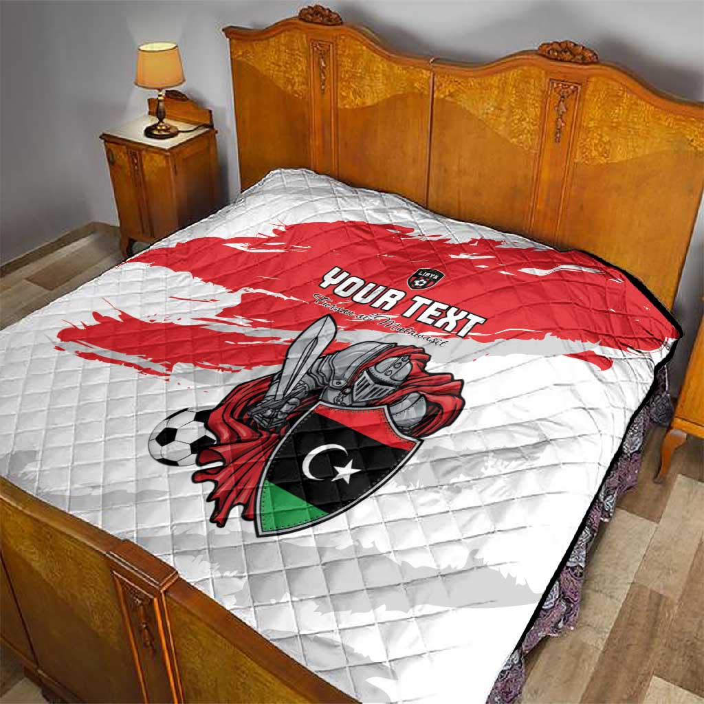 Custom Libya Football Quilt Forza Fursan Al-Mutawasit LT15