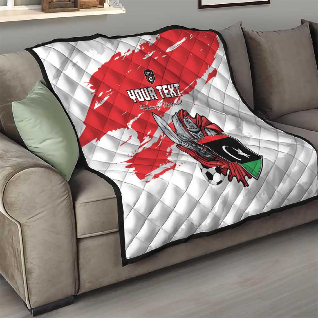 Custom Libya Football Quilt Forza Fursan Al-Mutawasit LT15