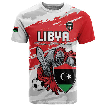 Custom Libya Football T shirt Forza Fursan Al-Mutawasit LT15