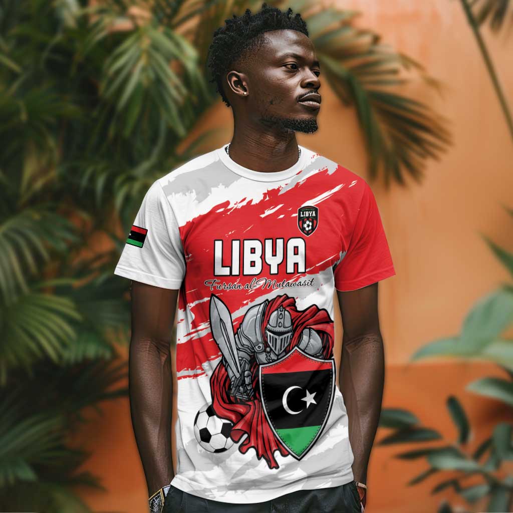Custom Libya Football T shirt Forza Fursan Al-Mutawasit LT15