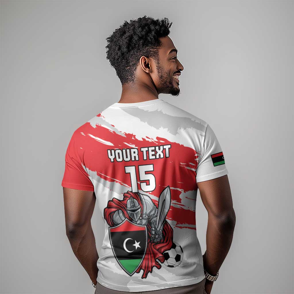 Custom Libya Football T shirt Forza Fursan Al-Mutawasit LT15