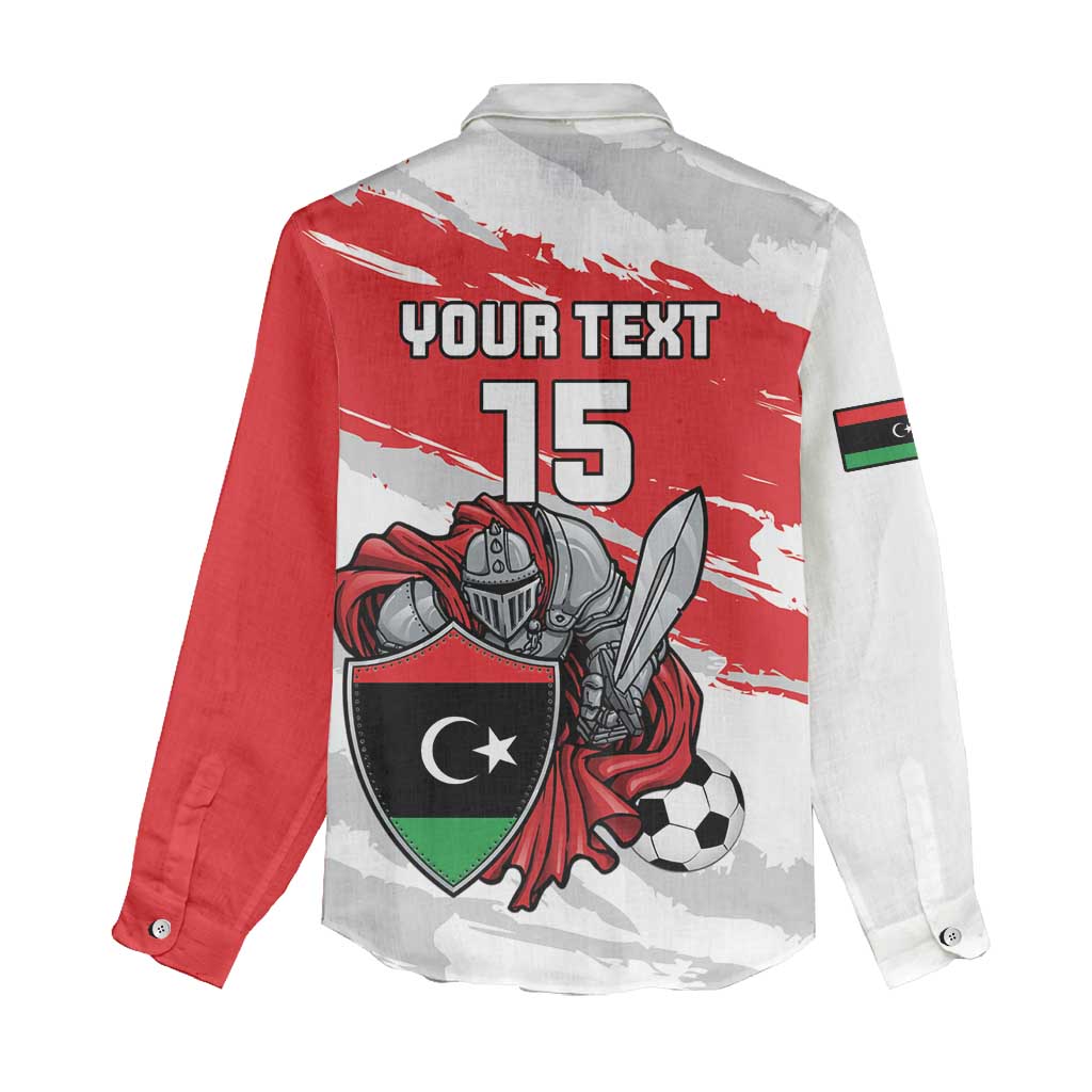Custom Libya Football Women Casual Shirt Forza Fursan Al-Mutawasit LT15