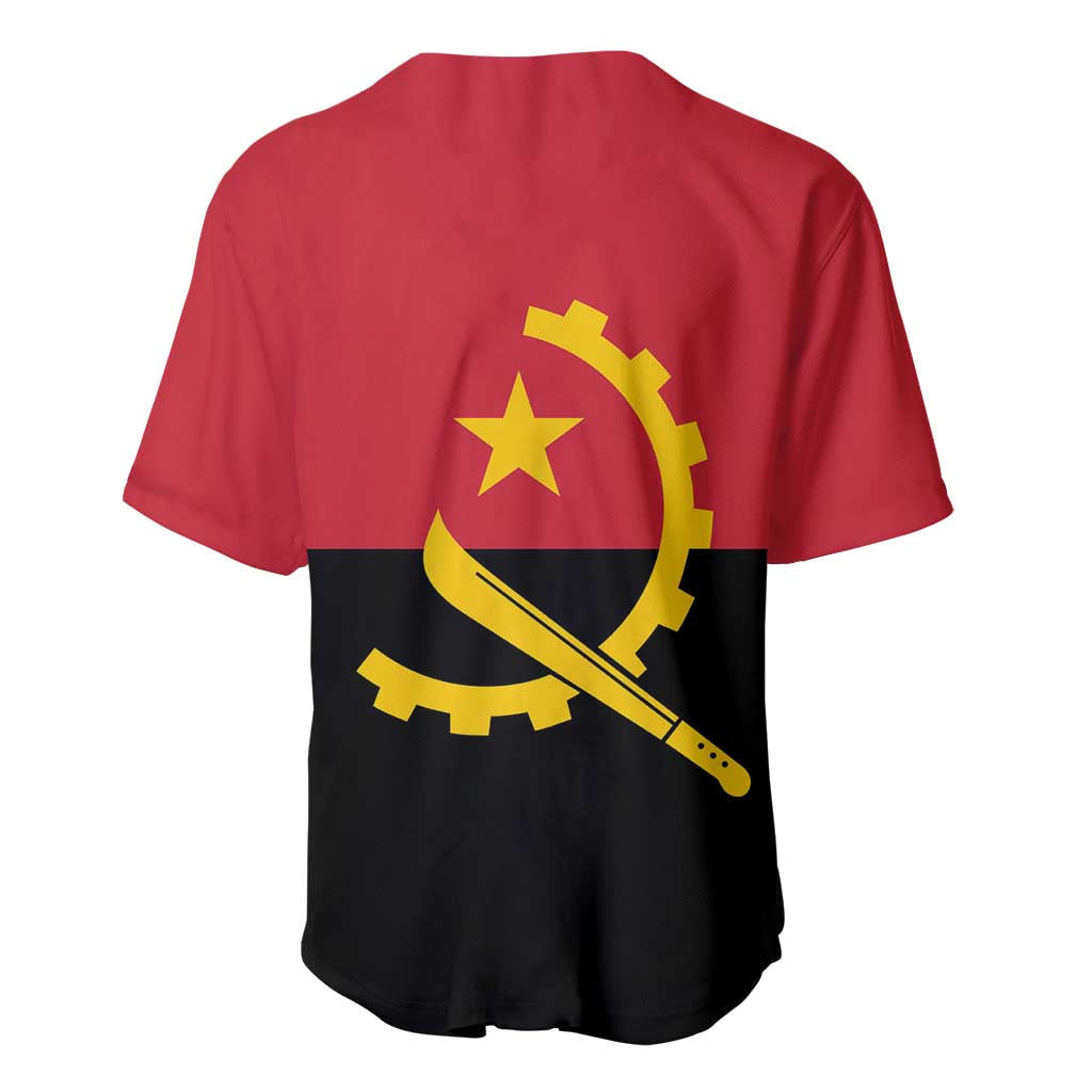 Angola Country Flag Stylized Baseball Jersey LT15