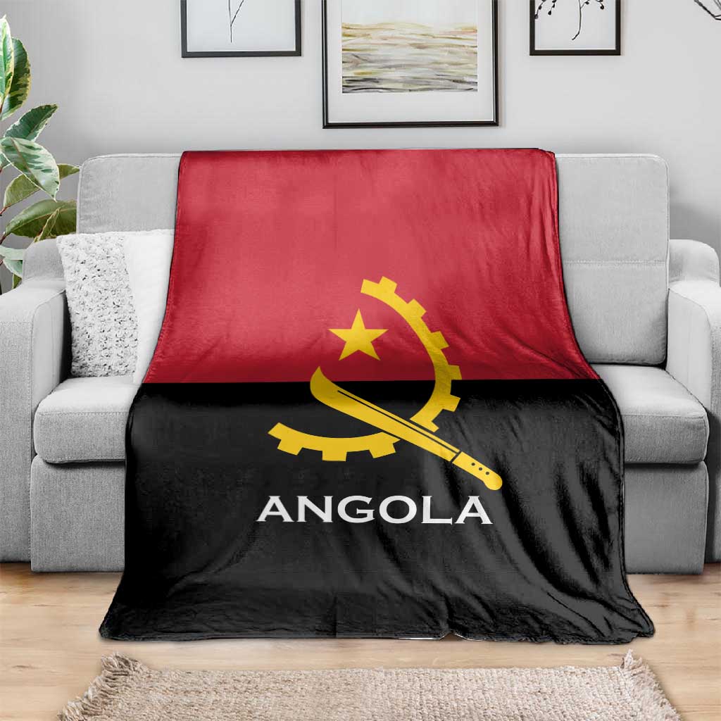 Angola Country Flag Stylized Blanket LT15