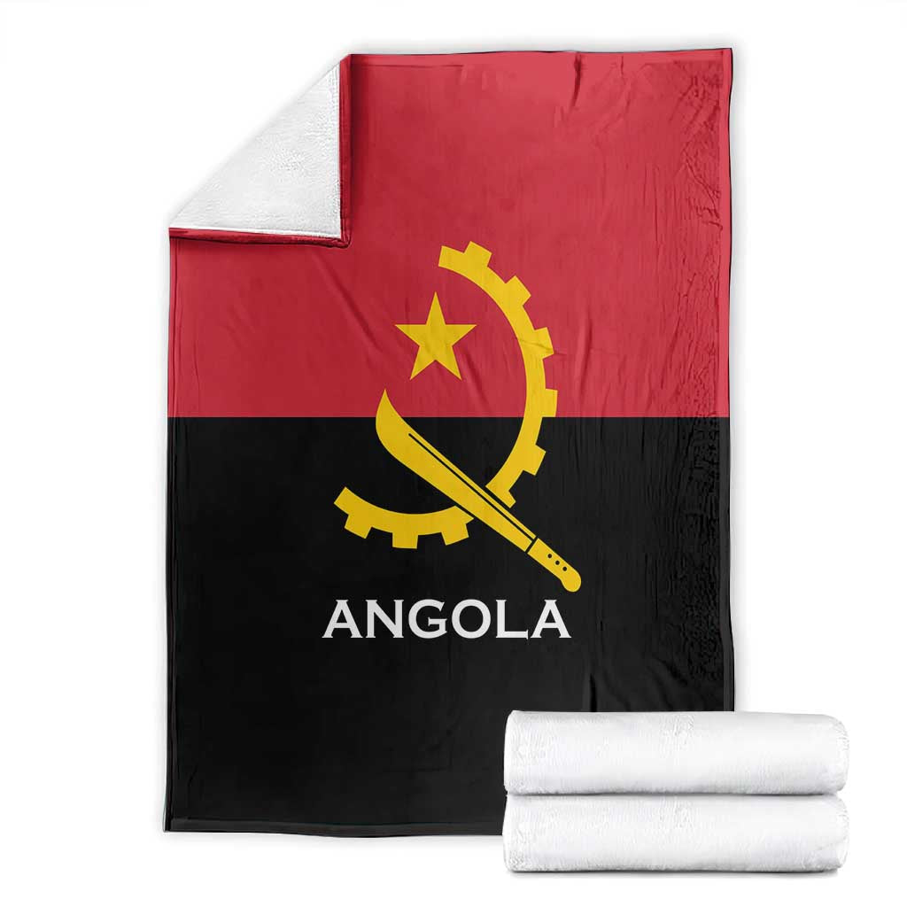 Angola Country Flag Stylized Blanket LT15