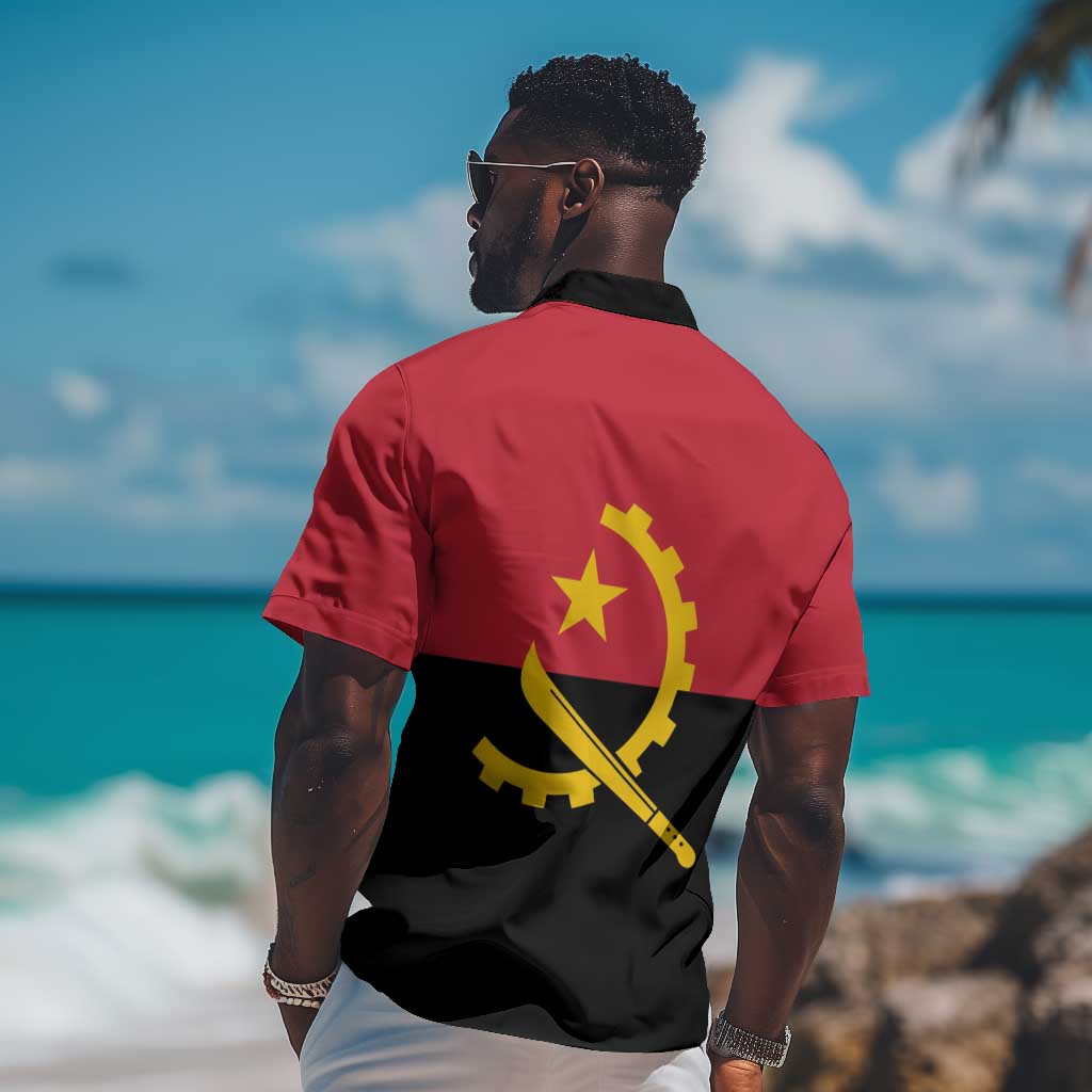 Angola Country Flag Stylized Hawaiian Shirt LT15