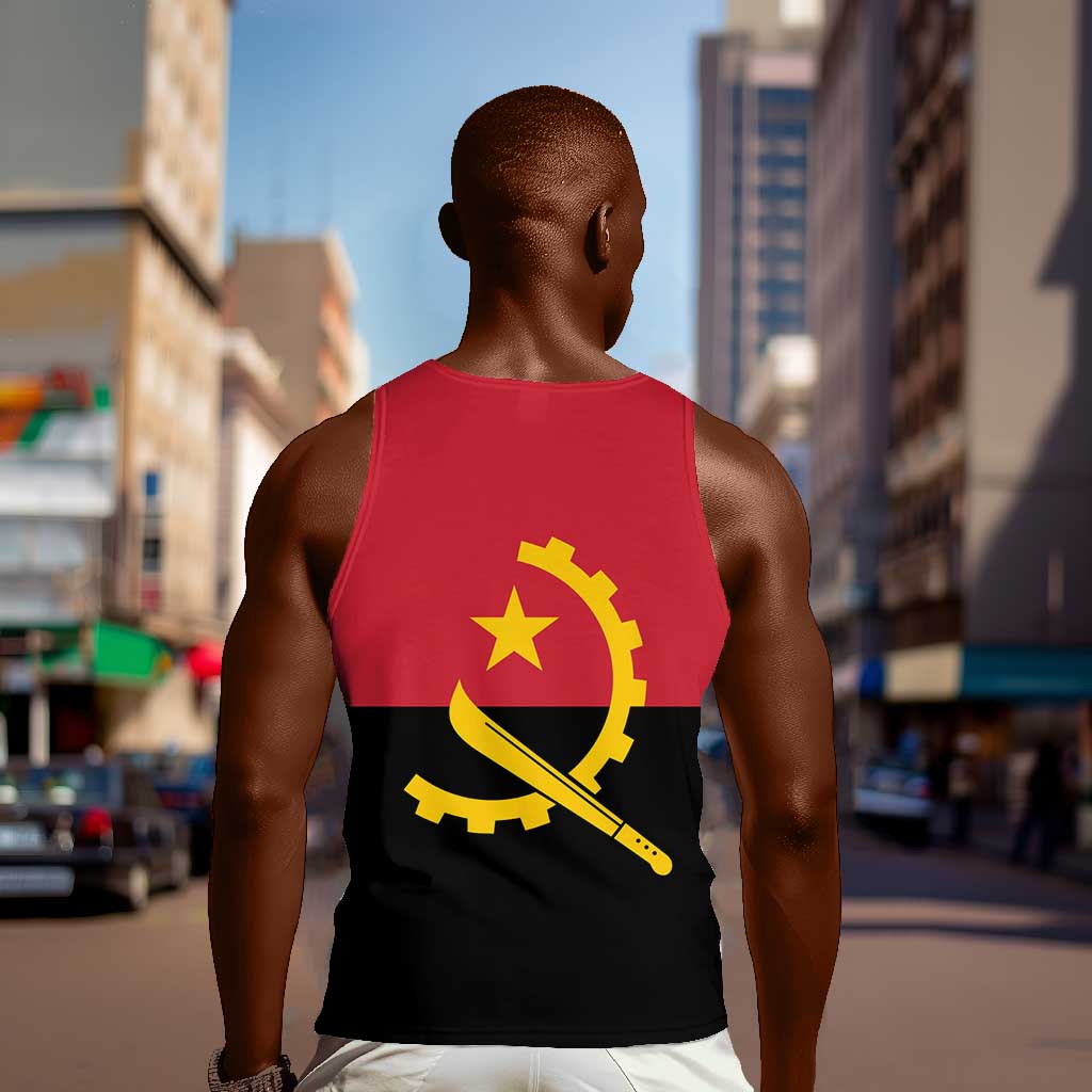 Angola Country Flag Stylized Men Tank Top LT15