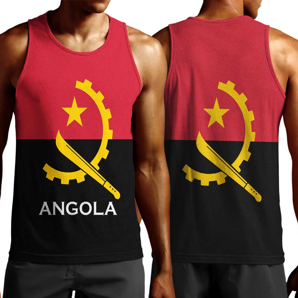Angola Country Flag Stylized Men Tank Top LT15