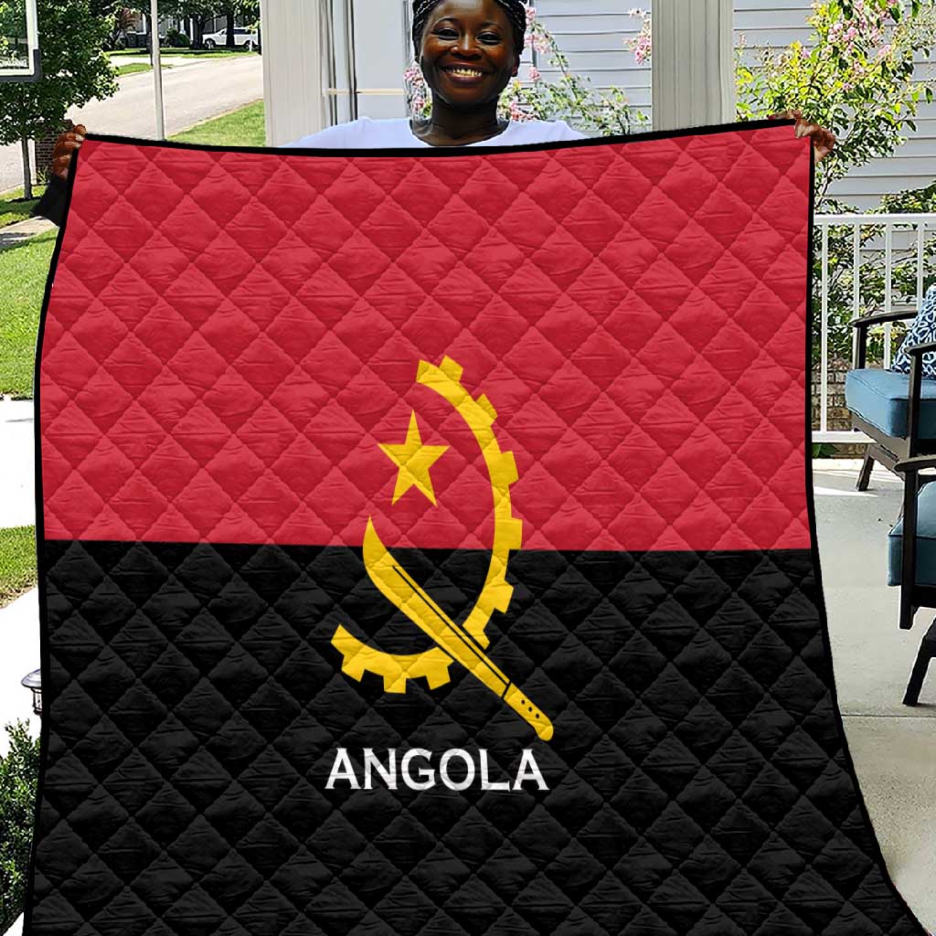 Angola Country Flag Stylized Quilt LT15