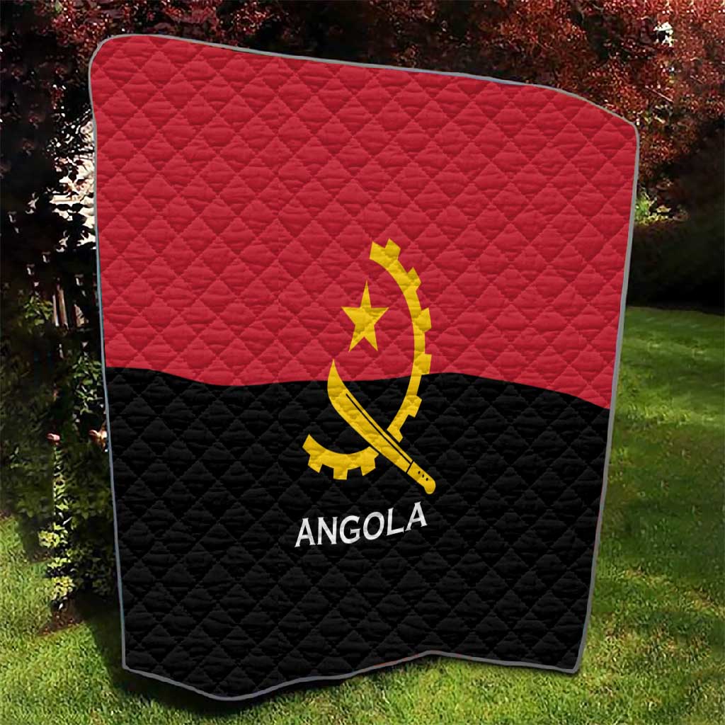Angola Country Flag Stylized Quilt LT15
