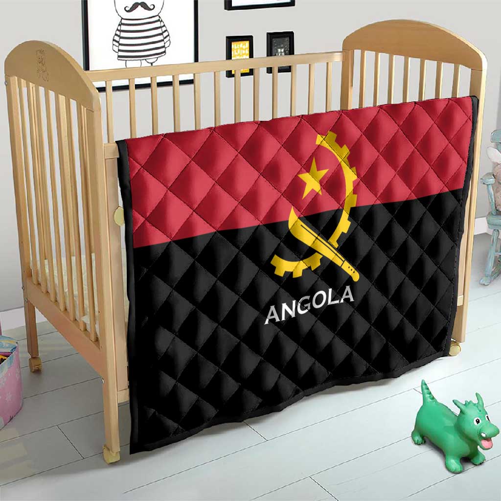 Angola Country Flag Stylized Quilt LT15