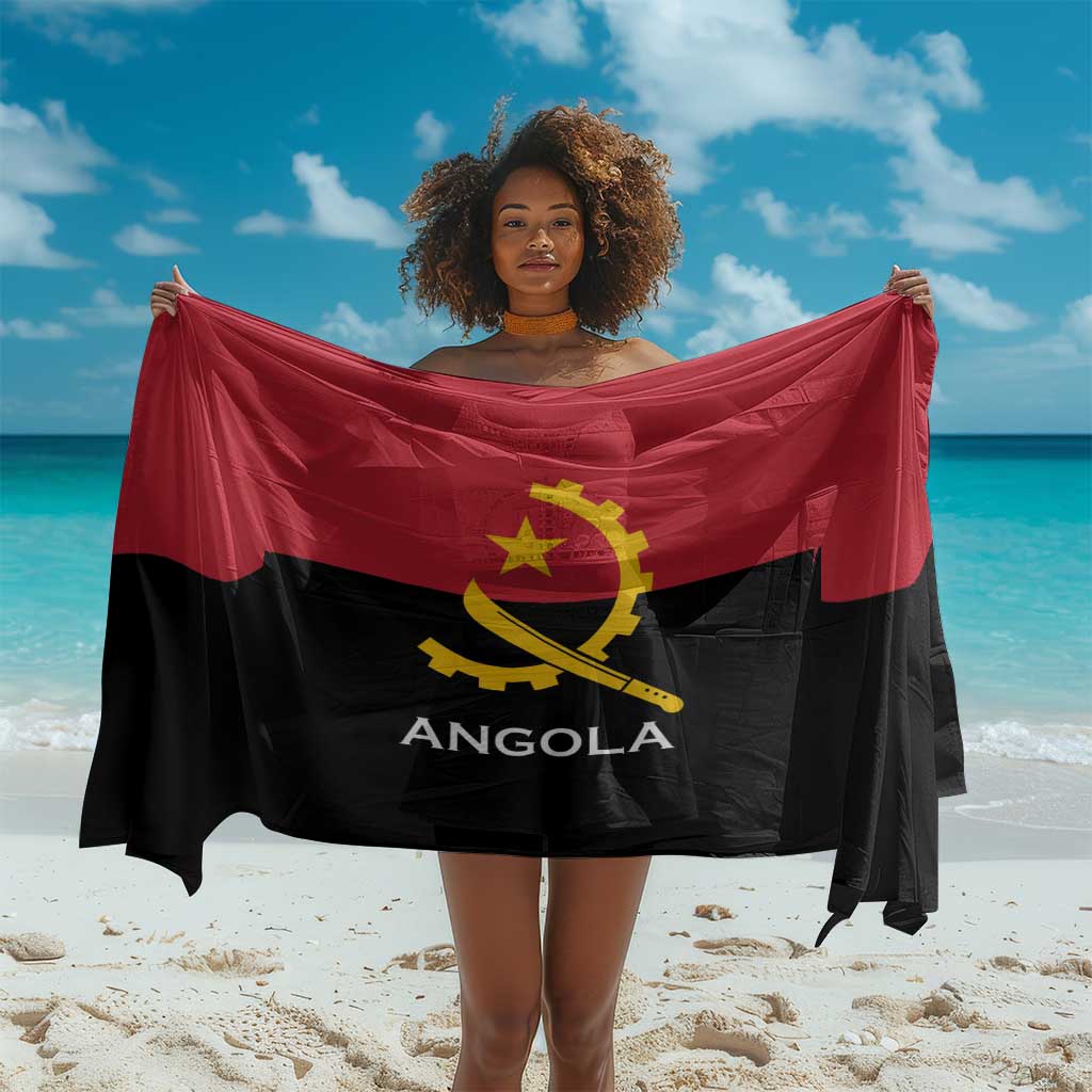Angola Country Flag Stylized Sarong LT15