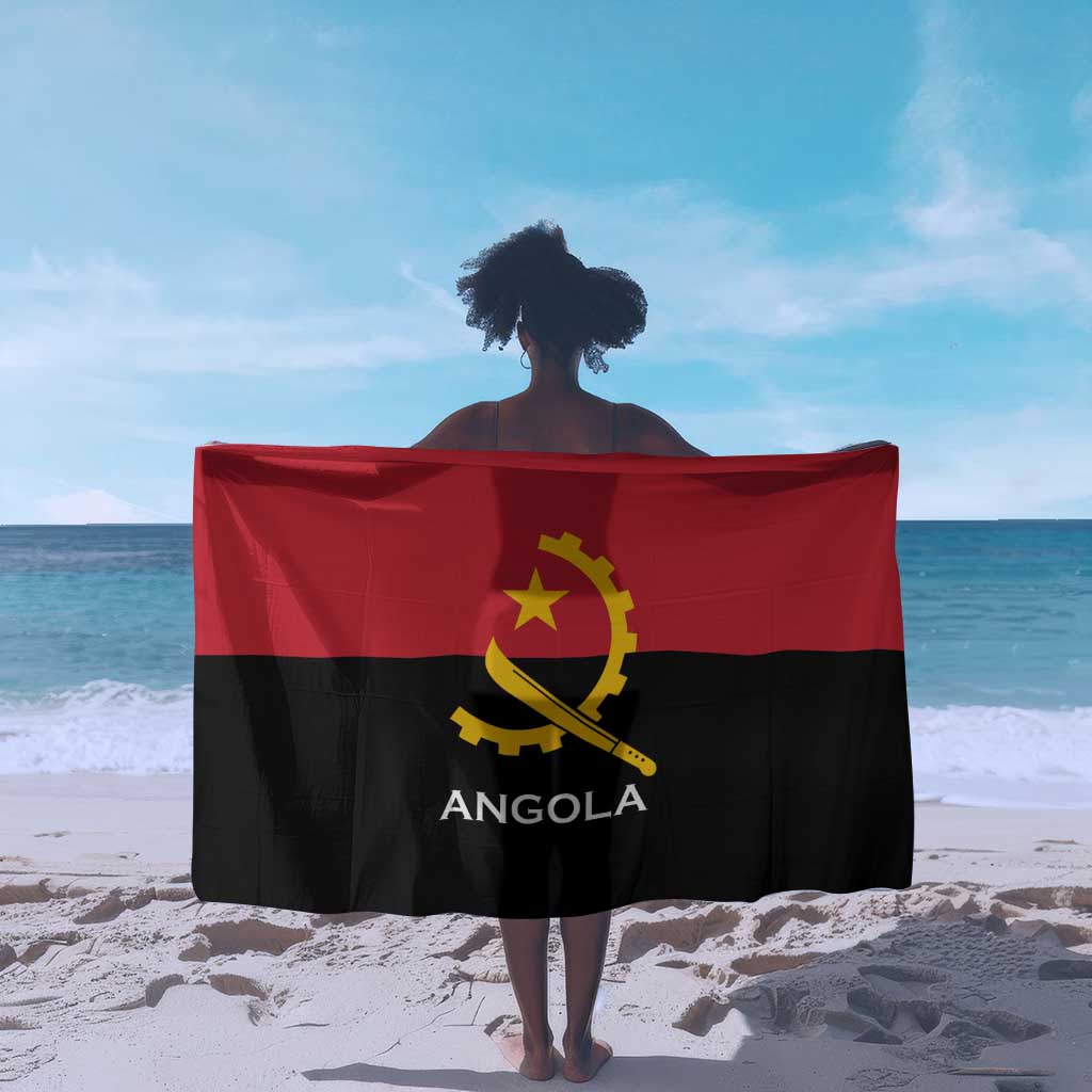 Angola Country Flag Stylized Sarong LT15